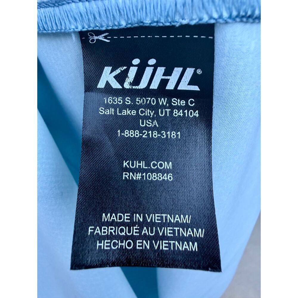 KÜHL Men’s Large Short Sleeve Button Front Shirt Blue Performance Outdoor Casual - Picture 5 of 6